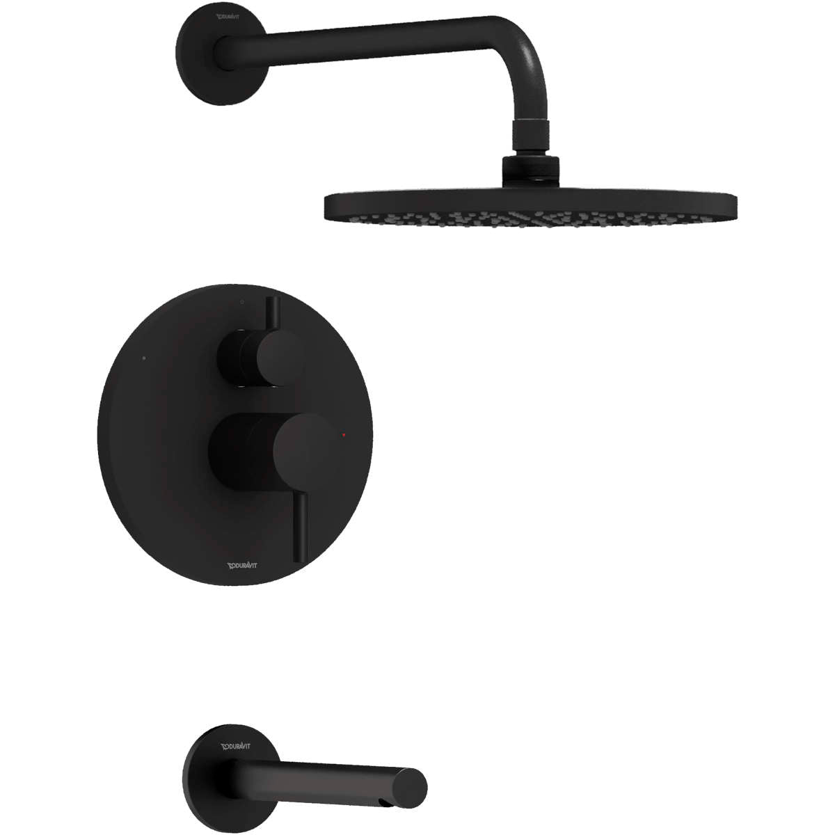 Duravit DuraCircle Single Function Tub and Shower Faucet Kit, Pressure BalanceValve Included