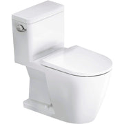 Duravit D-Neo 1.28 GPF Single Flush Rimless Elongated ADA Compliant One Piece Toilet in White,Seat Included