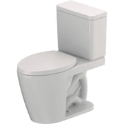 Duravit D-Neo PRO Series 1.28 GPF Single Flush Elongated ADA Compliant Two Piece Toilet in White with DuraShield, Left Lever Flush - Seat Sold Separately