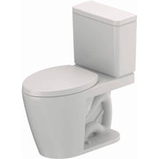 Duravit D-Neo PRO Series 1.28 GPF Single Flush Rimless Elongated ADA Compliant Two Piece Toilet in White with DuraShield,Seat Included