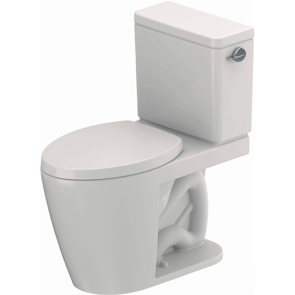Duravit D-Neo PRO Series 1.28 GPF Single Flush Rimless Elongated ADA Compliant Two Piece Toilet in White with DuraShield,Seat Included