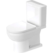 Duravit No.1 1.28 GPF Single Flush Rimless Elongated ADA Compliant Two Piece Toilet in White,Seat Included