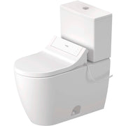 Duravit ME by Starck 1.28 GPF Single Flush Two Piece Toilet in White, Top Push Button Flush - Seat Included
