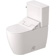 Duravit ME by Starck 1.28 GPF Single Flush Two Piece Toilet in White, Left Lever Flush - Seat Included