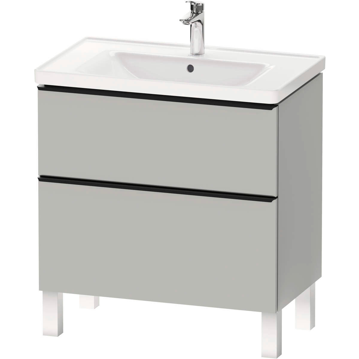 Duravit D-Neo 31 1/2'' Wall Mount Two Drawer Single Vanity, Including Cabinet and Single Hole Sink