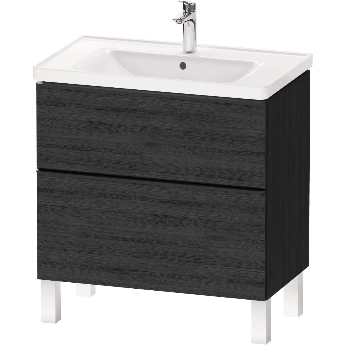 Duravit D-Neo 31 1/2'' Wall Mount Two Drawer Single Vanity, Including Cabinet and Single Hole Sink