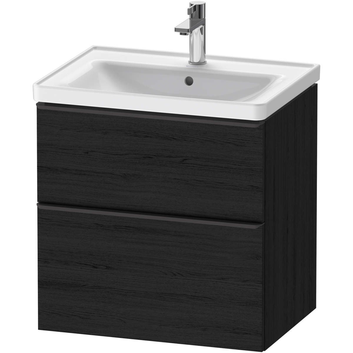 Duravit D-Neo 25 5/8'' Wall Mount Two Drawer Single Vanity, Including Cabinet and Single Hole Sink