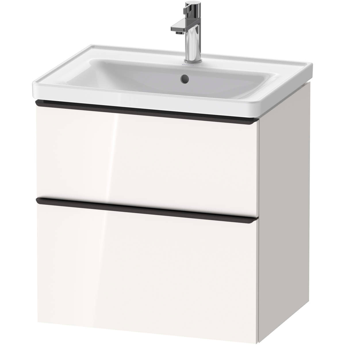 Duravit D-Neo 25 5/8'' Wall Mount Two Drawer Single Vanity, Including Cabinet and Widespread Sink