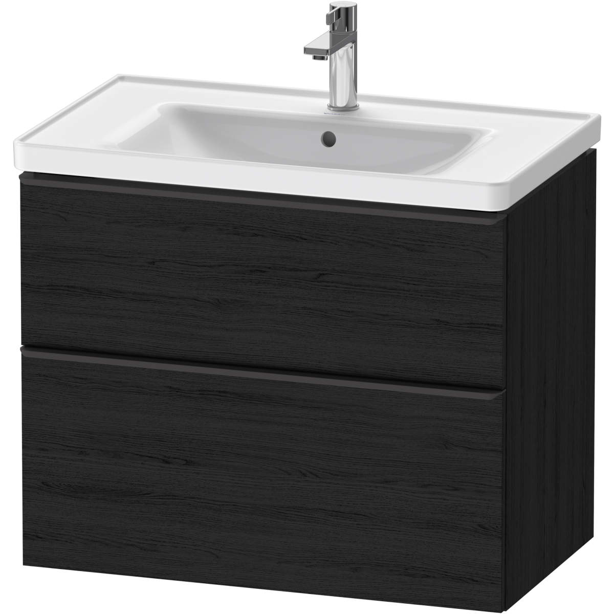Duravit D-Neo 31 1/2'' Wall Mount Two Drawer Single Vanity, Including Cabinet and Widespread Sink