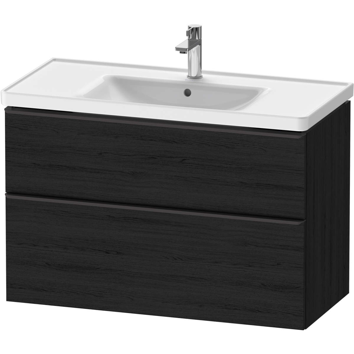 Duravit D-Neo 39 5/8'' Wall Mount Two Drawer Single Vanity, Including Cabinet and Single Hole Sink