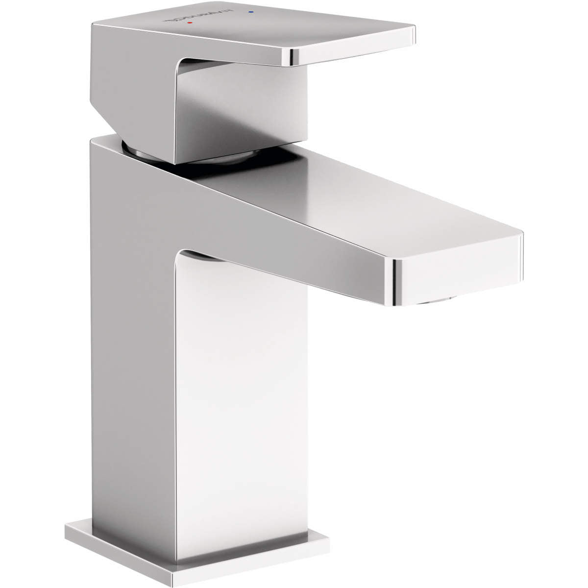 Duravit DuraSquare 5 3/4'' Single Hole Bathroom Sink Faucet, Drain Included