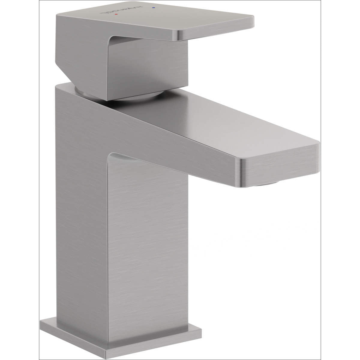 Duravit DuraSquare 5 3/4'' Single Hole Bathroom Sink Faucet, Drain Included