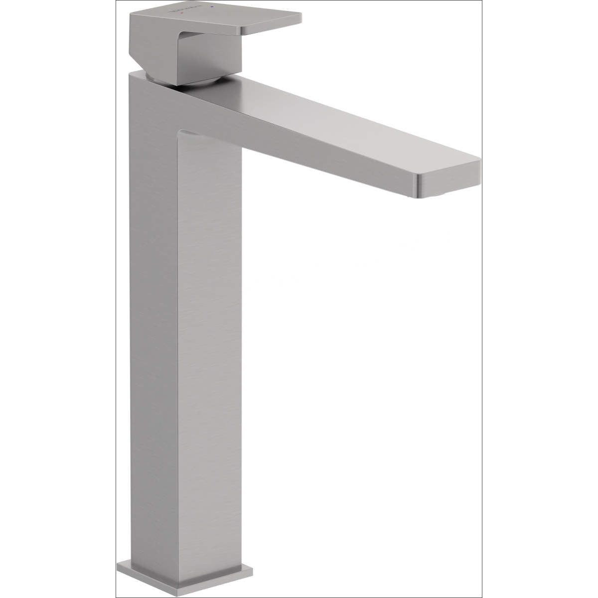 Duravit DuraSquare 11 5/8'' Vessel Bathroom Sink Faucet, Drain Included