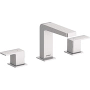 Duravit DuraSquare 5 1/8'' Two Handle Widespread Bathroom Sink Faucet, Drain Included