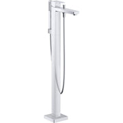 Duravit DuraSquare Floor Mount Tub Filler with Hand Shower, Chrome