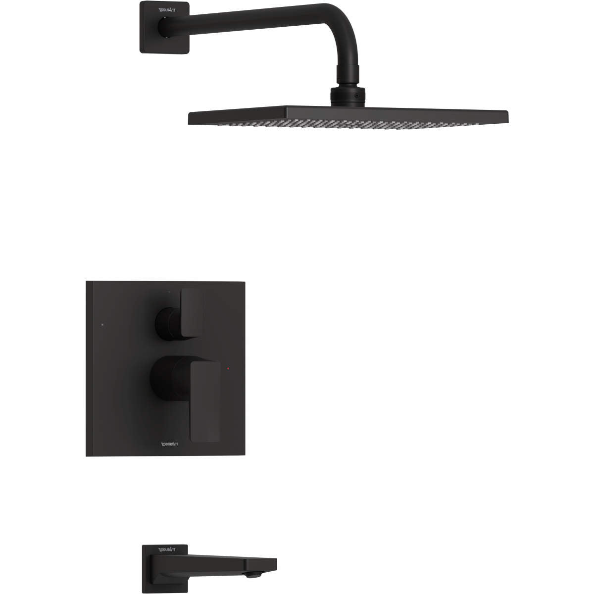 Duravit DuraSquare Single Function Tub and Shower Faucet Kit, Pressure BalanceValve Included