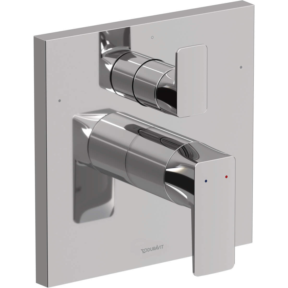 Duravit DuraSquare Thermostatic Shower Trim with Diverter, Valve Sold Separately