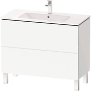 Duravit L-Cube 40 1/2'' Floorstanding Two Drawer Single Vanity, Including Cabinet and Single Hole Sink