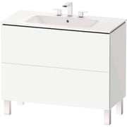 Duravit L-Cube 40 1/2'' Floorstanding Two Drawer Single Vanity, Including Cabinet and Widespread Sink