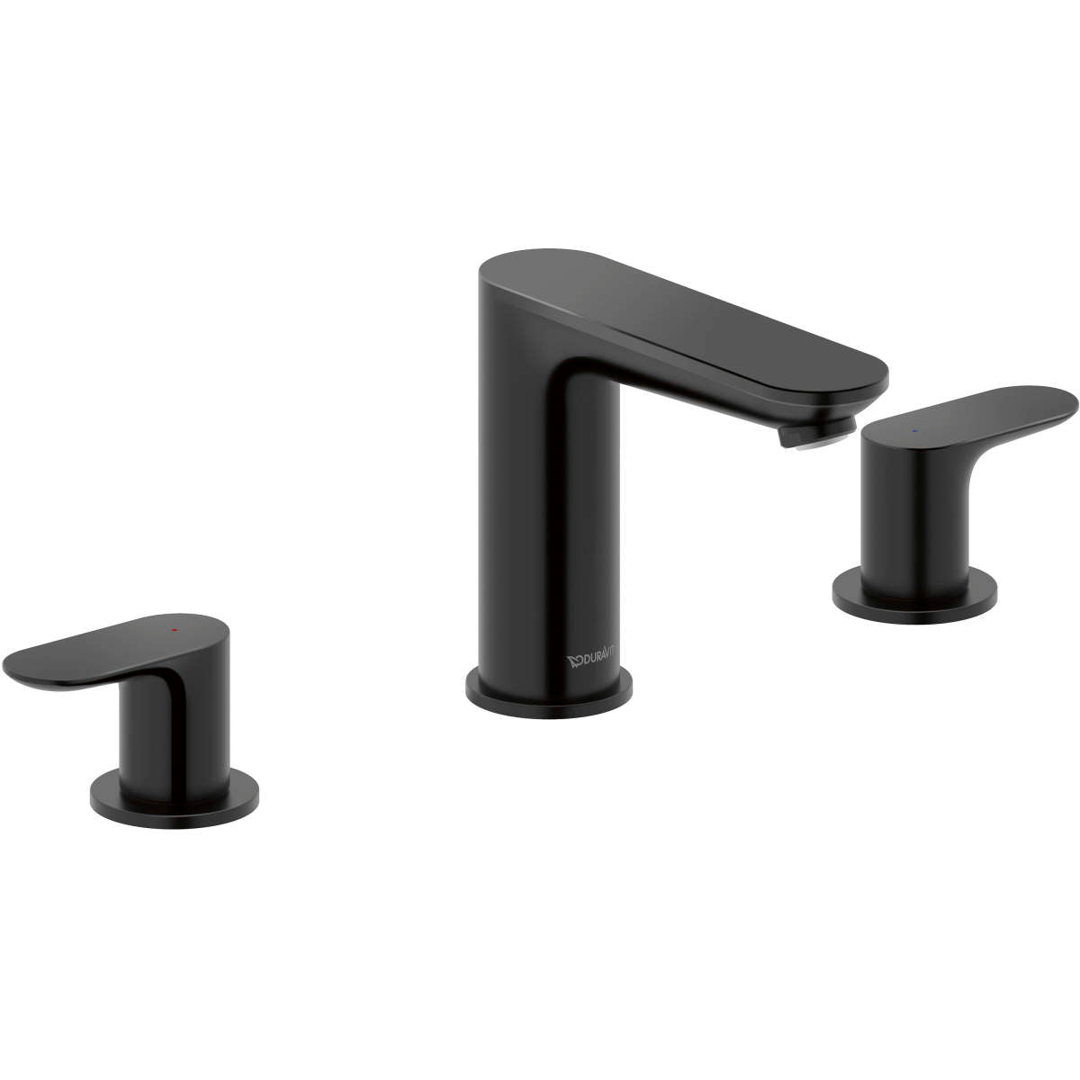 Duravit No.1 5 1/8'' Two Handle Widespread Bathroom Sink Faucet, Drain Included