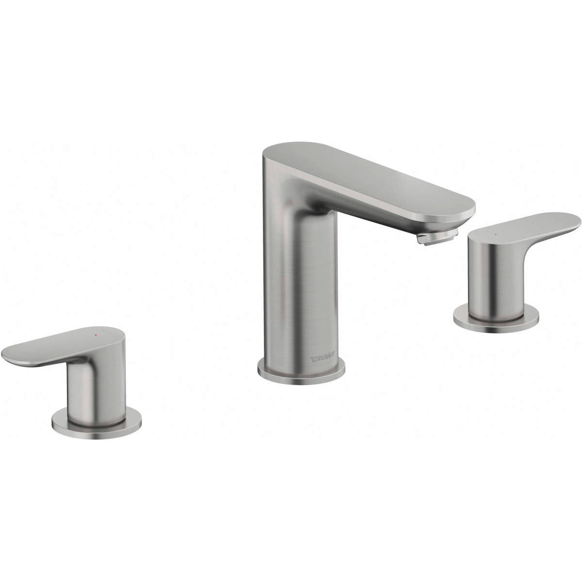 Duravit No.1 5 1/8'' Two Handle Widespread Bathroom Sink Faucet, Drain Included