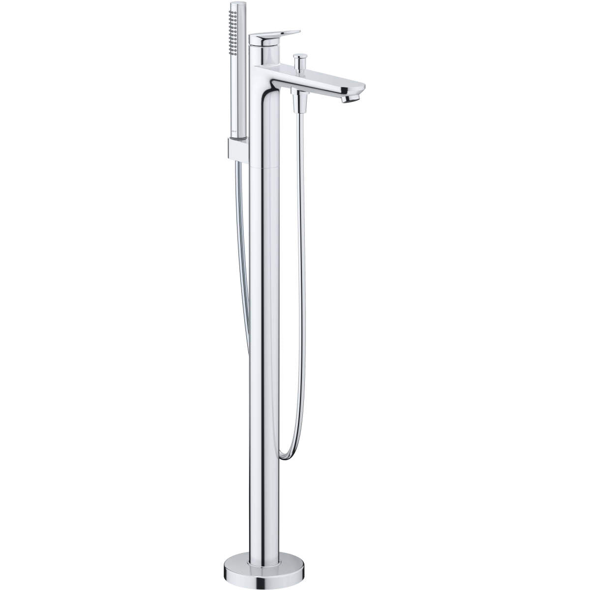 Duravit No.1 Floor Mount Tub Filler with Hand Shower