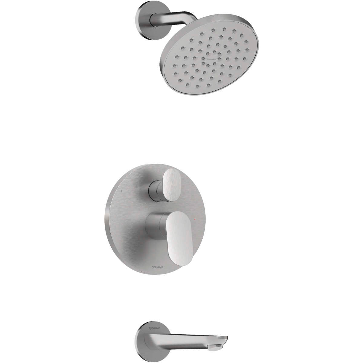 Duravit No.1 Single Function Tub and Shower Faucet Kit, Pressure BalanceValve Included