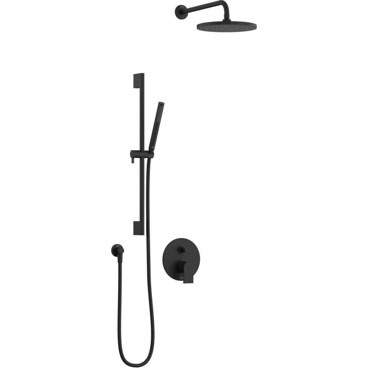Duravit Tulum by Starck Single Handle Single Function Shower Faucet Kit, Pressure BalanceValve Included
