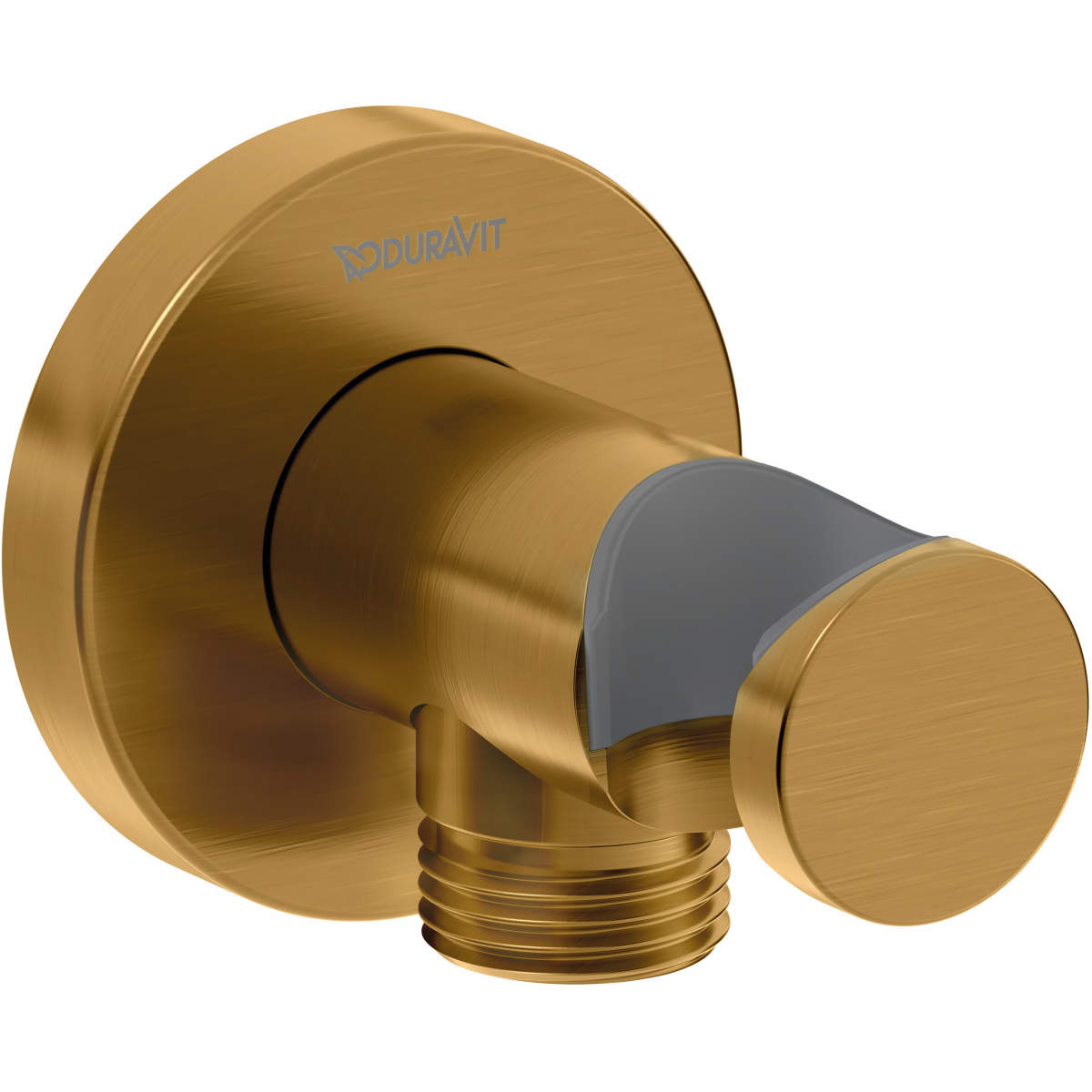 Duravit DuraShower Round Wall Outlet with Handshower Holder