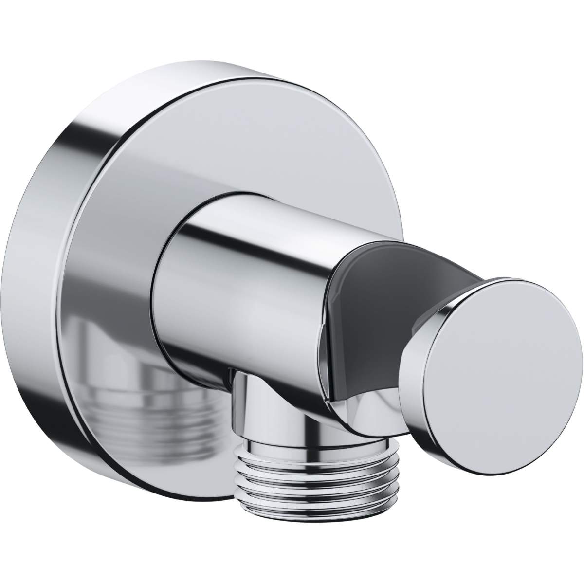Duravit DuraShower Round Wall Outlet with Handshower Holder
