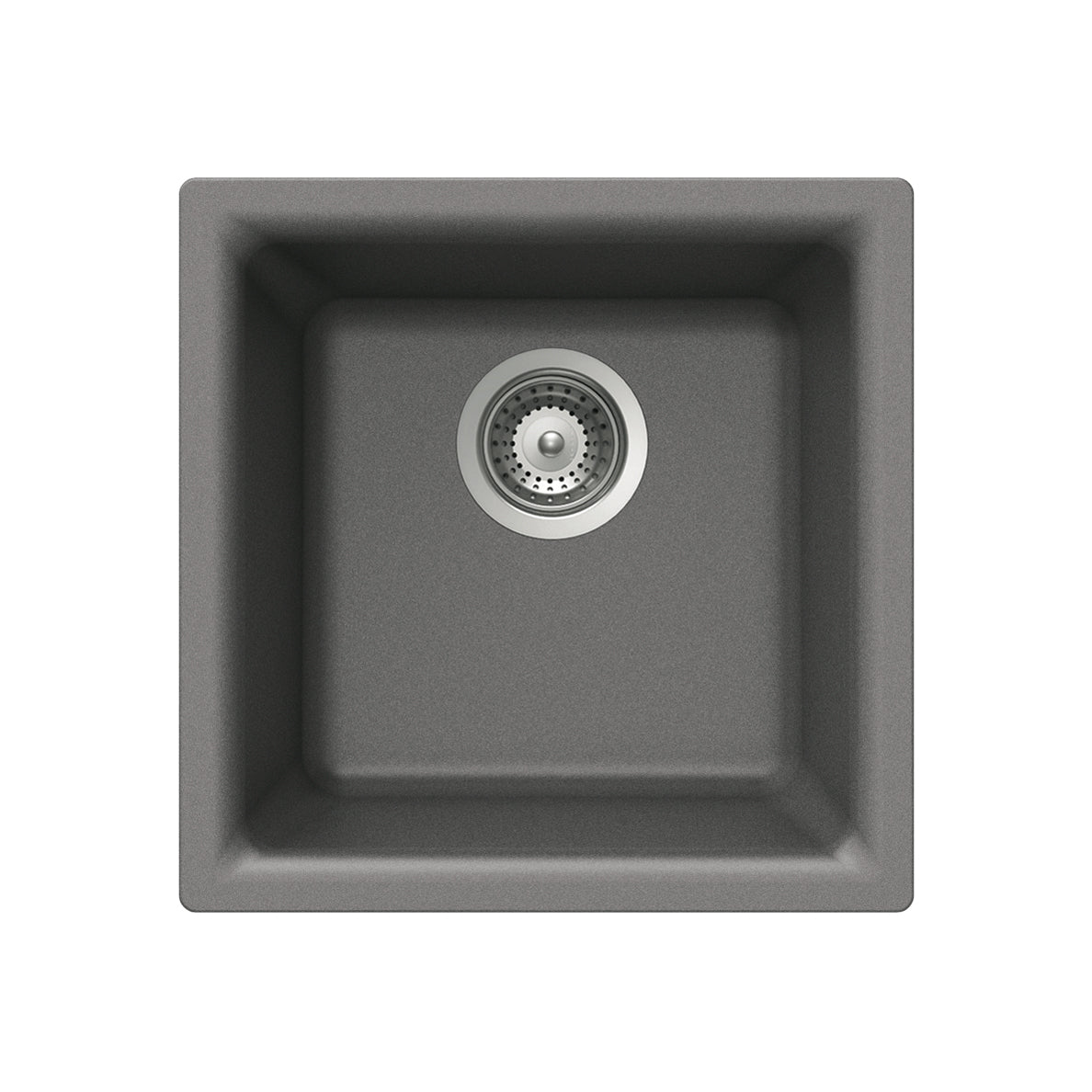 Houzer Quartztone 16" Granite Composite Dual Mount Single Bowl Bar Sink