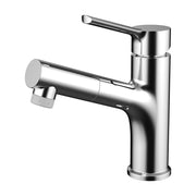 Daweier Single-Lever Lavatory Faucet with Pull Out Dual Function Faucet Sprayer EB123301C