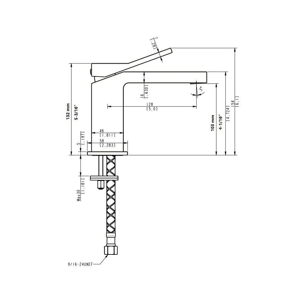 Daweier Single-Lever Lavatory Faucet EB1234260BN