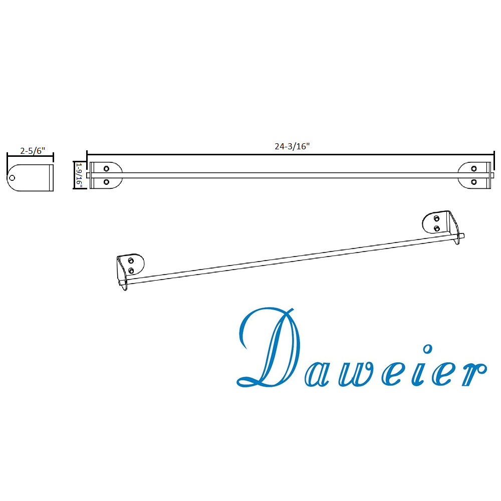 Daweier 24" Towel Rail EBA2511B