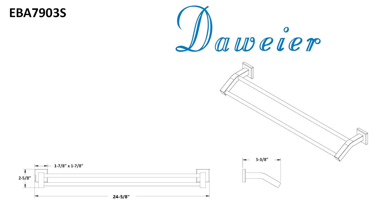 Daweier Double Towel Rail EBA7903S