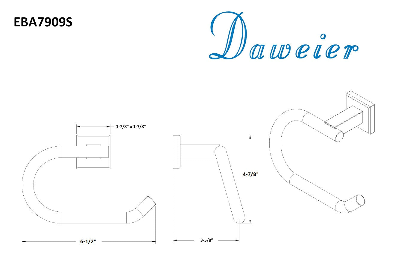 Daweier Toilet Roll Holder EBA7909S