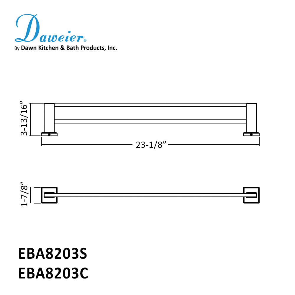 Daweier Double Towel Rail EBA8203C