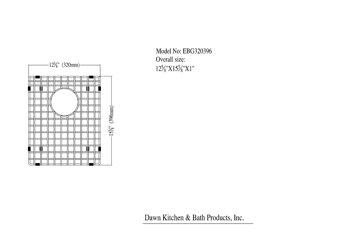 Daweier Bottom Grid / Basin Rack for ESQ270909 EBG320396