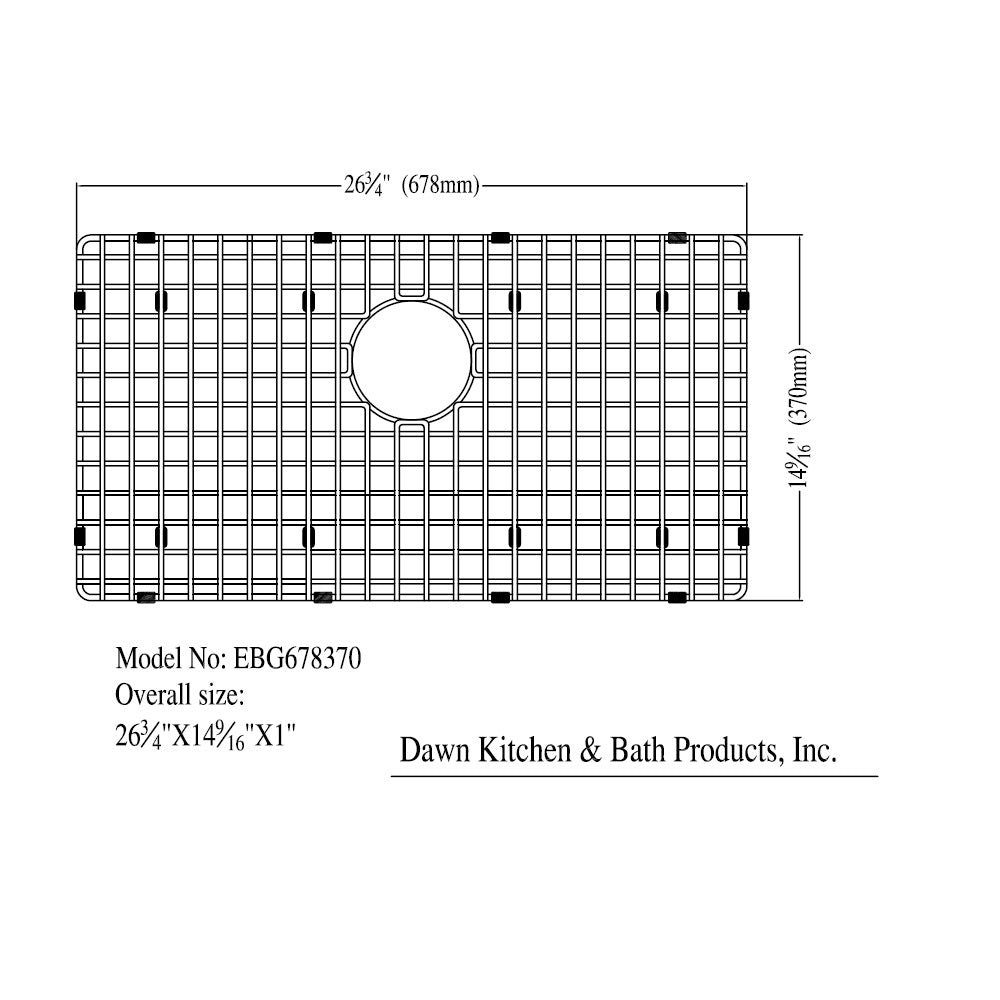 Daweier Bottom Grid / Basin Rack (For ESR280900) EBG678370
