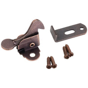 Hardware Resources Dark Brushed Antique Copper Elbow Catch Polybagged with Screws