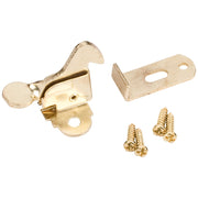 Hardware Resources Polished Brass Elbow Catch Polybagged with Screws