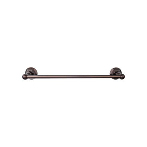 Top Knobs Edwardian Bath Towel Bar Single - Hex Backplate