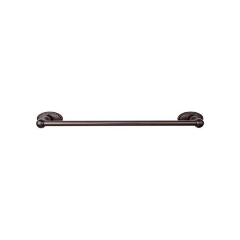 Top Knobs Edwardian Bath Towel Bar Single - Oval Backplate