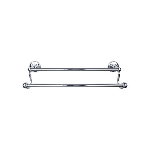 Top Knobs Edwardian Bath Towel Bar Double - Plain Bplate