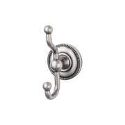 Top Knobs Edwardian Bath Double Hook Beaded Backplate