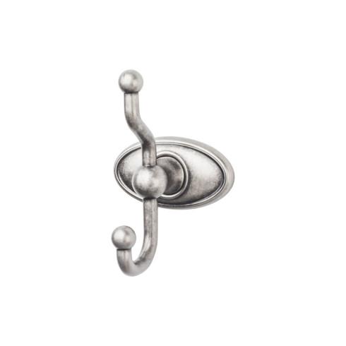 Top Knobs Edwardian Bath Double Hook Oval Backplate