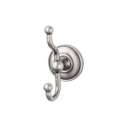 Top Knobs Edwardian Bath Double Hook Plain Backplate