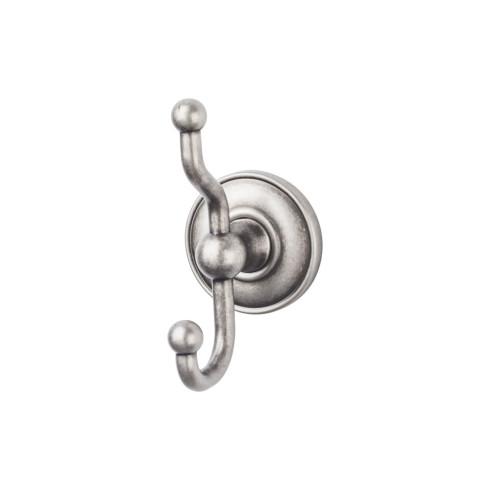 Top Knobs Edwardian Bath Double Hook Plain Backplate
