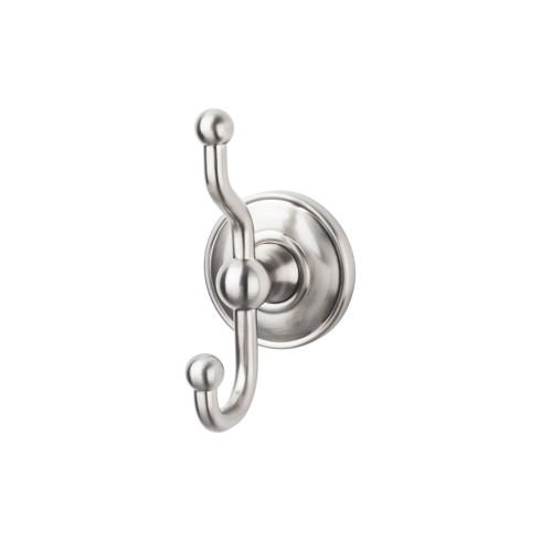 Top Knobs Edwardian Bath Double Hook Plain Backplate