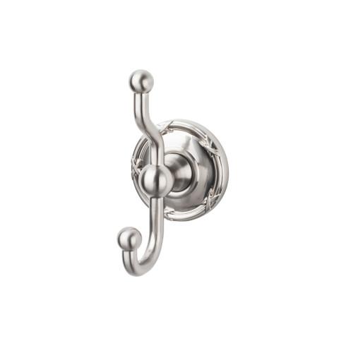 Top Knobs Edwardian Bath Double Hook Ribbon Backplate